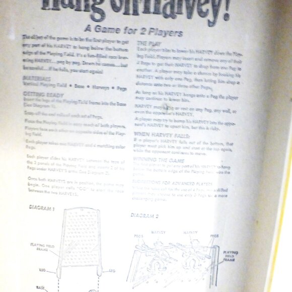 GMS1 - Complete 1969 Ideal HANG ON HARVEY Board Game No. 2346-5 Hangman Type - Picture 3 of 9